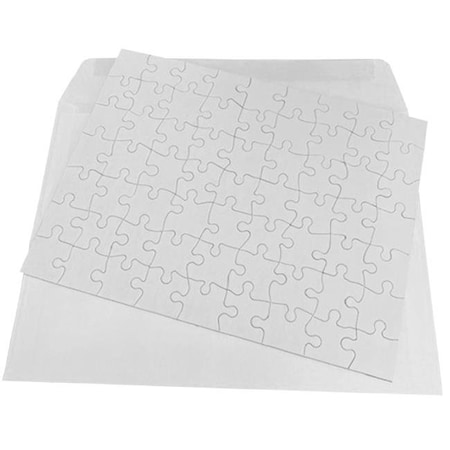 Inovart Inovart 2750 8 .5 x 11 in. Puzzle-It Blank Puzzles with Envelopes & 12 Puzzles Per Pack; White - 63 Piece 2750
